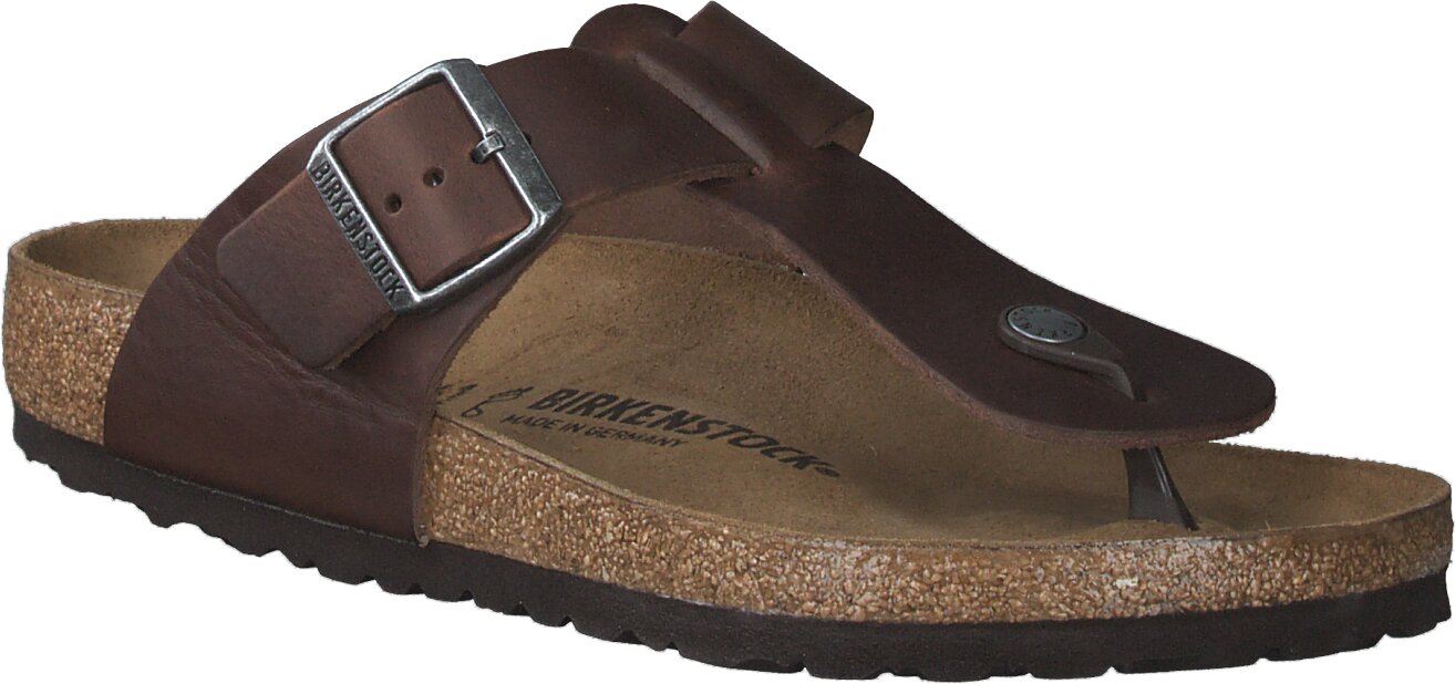 Birkenstock Herren-Zehentrenner aus Leder 592201973907 (Braun)