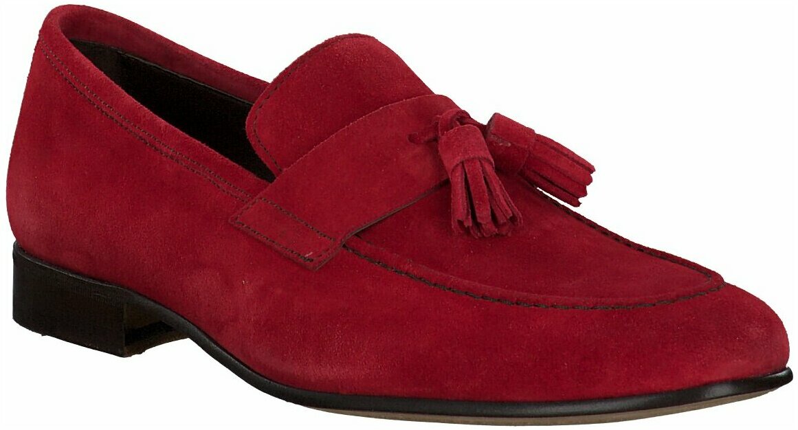Richard Gordon Herren-Slipper aus Leder 221502858523 (Rot)