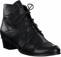 Damen-Stiefeletten aus Leder 731341 (Schwarz)