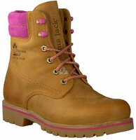 Schnür-Boots aus Leder 332859 (Beige)