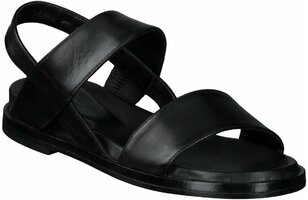 Damen-Sandalen aus Leder 950774 (Schwarz)