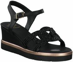 Keilabsatz-Sandalen 950993 (Schwarz)