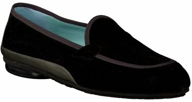 Flache Slipper für Damen 368477 (Schwarz)