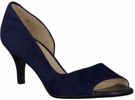 Klassische Peeptoes für Damen 351623 (Dunkelblau)