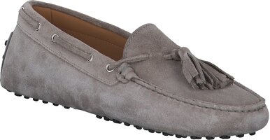 Flache Mokassins für Damen 350485 (Grau)