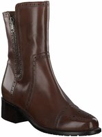 Damen-Stiefeletten aus Leder 381555 (Mittelbraun)