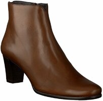 Klassische Absatz-Stiefeletten 381603 (Mittel-/Hellbraun)