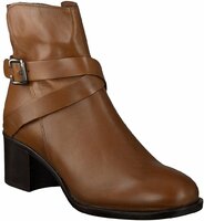 Block-Absatz Stiefeletten 375901 (Hellbraun)