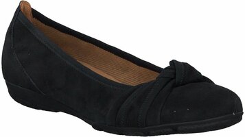 Damen-Ballerinas aus Leder 382206 (Blau)