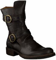 Biker-Boots für Damen 383119 (Dunkelbraun)