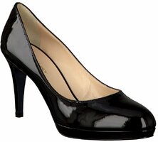 Plateau-Pumps für Damen 390045 (Schwarz)