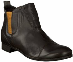 Flache Damen-Stiefeletten 375743 (Dunkelbraun)