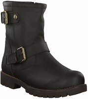 Winter-Boots aus Leder 384896 (Dunkelbraun)