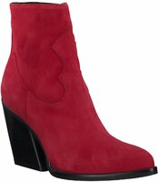 Damen-Stiefeletten aus Leder 779577 (Rot)