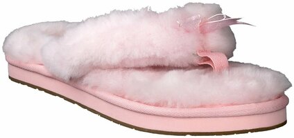 Damen-Zehentrenner aus Leder 782786 (Rosa)