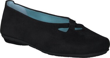 Damen-Slipper aus Leder 450157 (Schwarz)