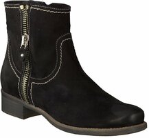 Flache Stiefeletten für Damen 403532 (Schwarz)