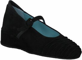 Damen-Spangen-Pumps aus Leder 418955 (Schwarz)
