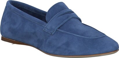 Damen-Slipper aus Leder 874693 (Blau)