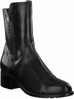 Damen-Stiefeletten aus Leder 425321 (Schwarz)