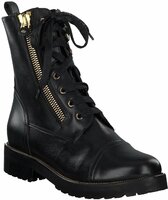Damen Schnürboots aus Leder 425059 (Schwarz)