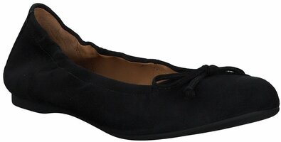 Damen-Ballerinas aus Leder 462555 (Schwarz)