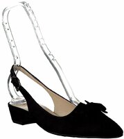 Damen-Slingpumps aus Leder 477060 (Schwarz)