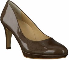 Damen-Pumps aus Leder 475646 (Braun)