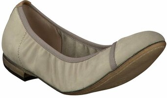 Flache Damen-Ballerinas 459872 (Hellgrau)