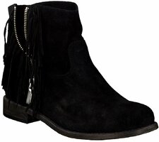 Flache Stiefeletten für Damen 494719 (Schwarz)