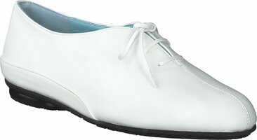 Damen-Schnürschuhe aus Leder 984152 (Weiß)