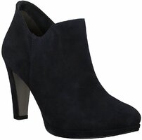 Damen-Stiefeletten aus Leder 503855 (Dunkelblau)