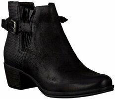 Damen-Stiefeletten aus Leder 498701 (Schwarz)