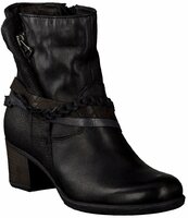Damen-Stiefeletten aus Leder 498666 (Schwarz)