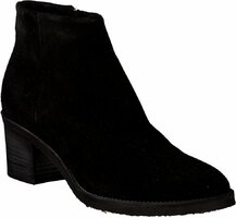 Damen-Stiefeletten aus Leder 505067 (Schwarz)