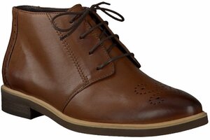 Damen-Stiefeletten aus Leder 560856 (Mittelbraun)