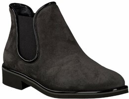 Damen-Stiefeletten aus Leder 560972 (Grau)
