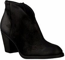 Damen-Stiefeletten aus Leder 560649 (Schwarz)