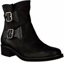 Damen-Stiefeletten aus Leder 560733 (Schwarz)