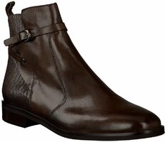 Damen-Stiefeletten aus Leder 498944 (Dunkelbraun)