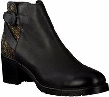 Damen-Stiefeletten aus Leder 505122 (Schwarz)