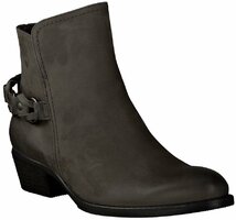 Leder-Stiefeletten für Damen 560704 (Dunkelgrau)