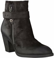 Leder-Stiefeletten für Damen 560877 (Schwarz)