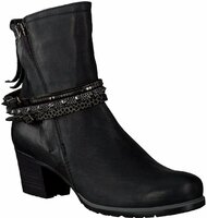 Damen-Stiefeletten aus Leder 473431 (Schwarz)