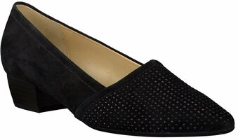 Leder-Pumps mit Absatz 578915 (Schwarz)