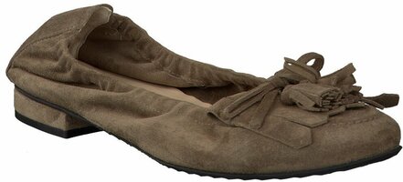 Flache Ballerinas für Damen 574697 (Braun)