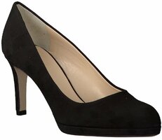 Pumps aus Leder 597302 (Schwarz)