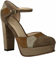 Damen-Pumps mit Plateau 573371 (Braun)
