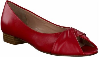 ROMA Flache Peeptoes für Damen 924672 (Rot)