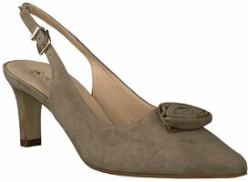 Leder-Slingpumps für Damen 578009 (Beige)